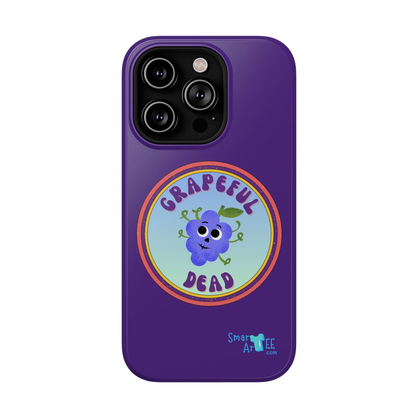 Whimsical Phone Case Featuring Grapeful Dead Design, Unique Protective Cover, Gift for Music Lovers, Fun Accessory for Festivals