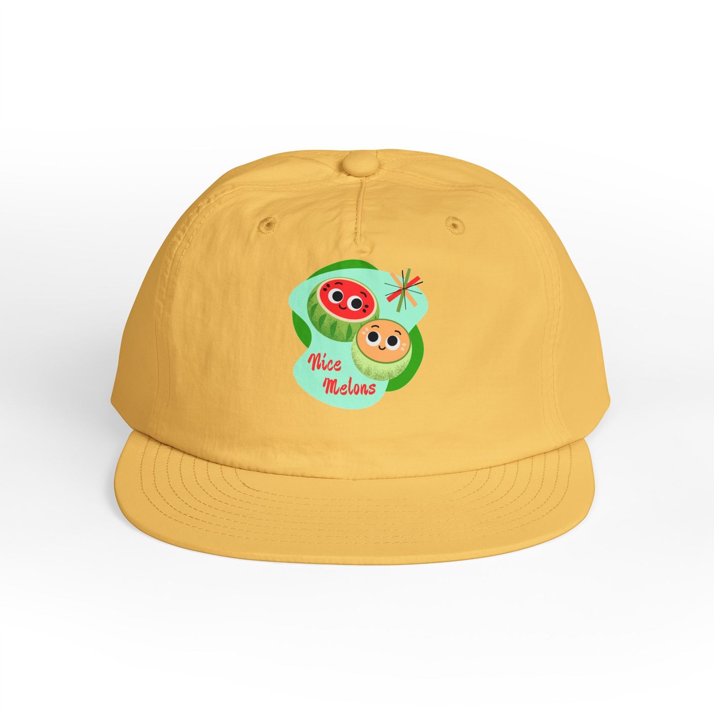 Cute Surf Cap, Summer Hat, Beach Cap, Funny Cap, Gift for Surfers, Nice Melons Graphic