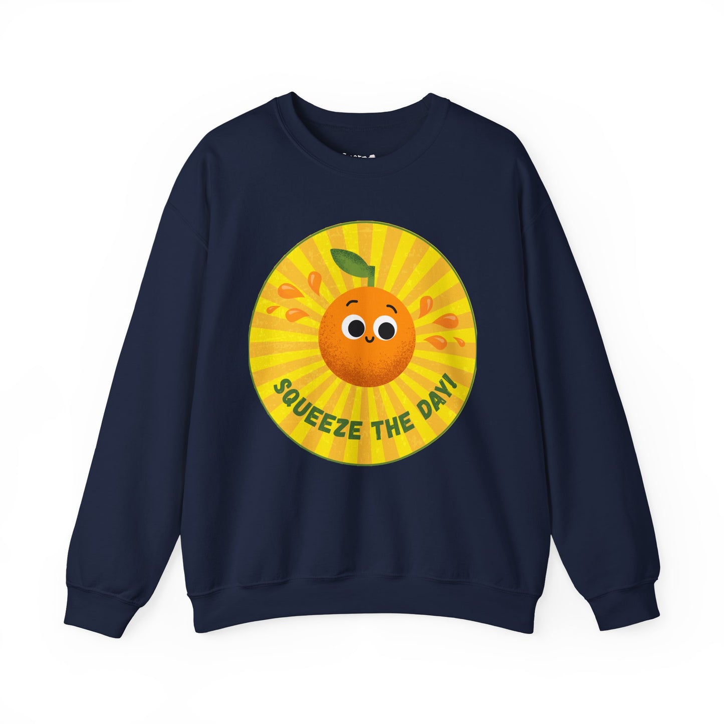 Squeeze the Day Sweatshirt, Cute Crewneck Gift, Citrus Theme Apparel, Comfortable Fall Outfit, Unisex Casual Wear