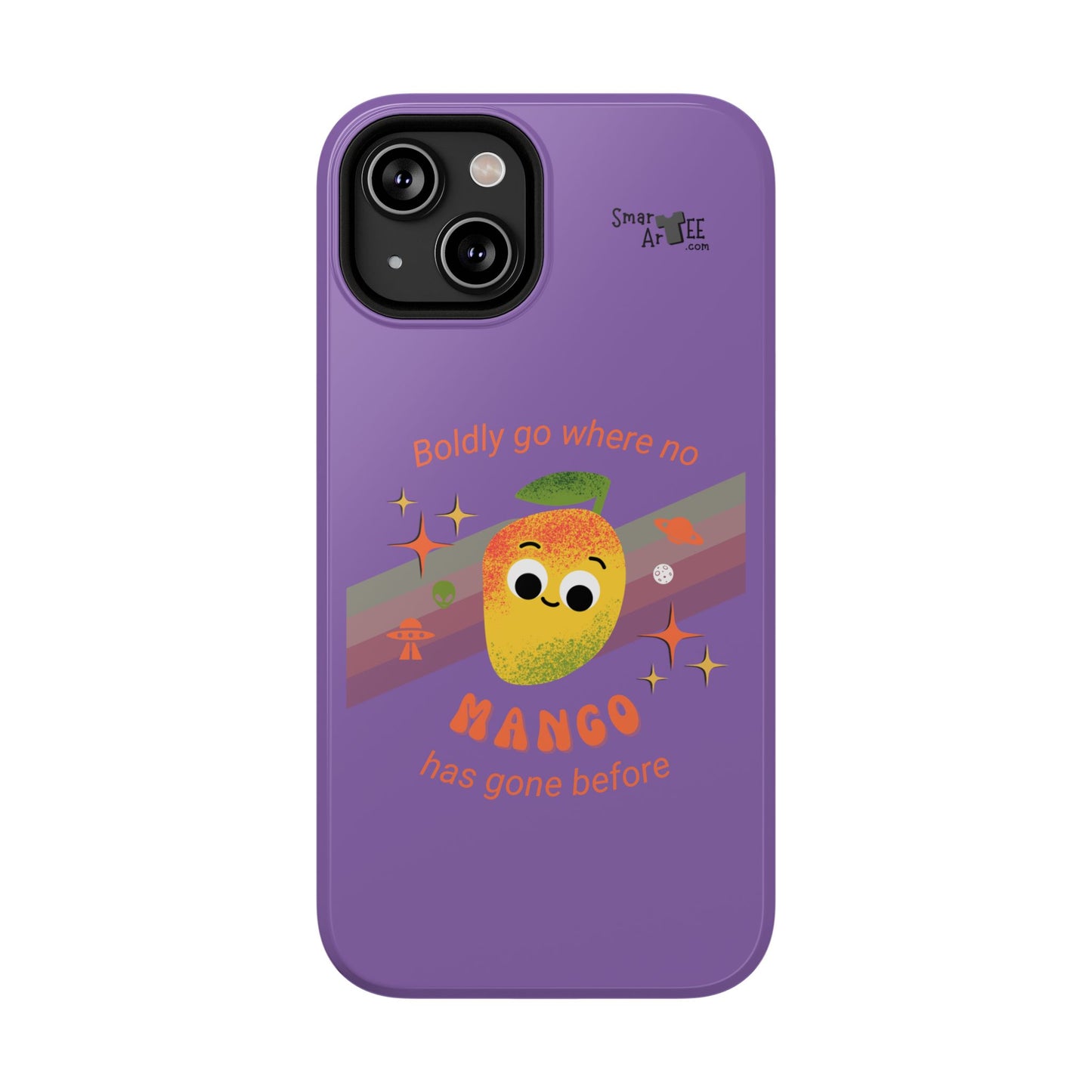 Star Trek Themed Mango Pun Phone Case, Impact-Resistant Case, Quirky Tech Accessory, Cute Phone Cover, Gift for Fruit Lovers