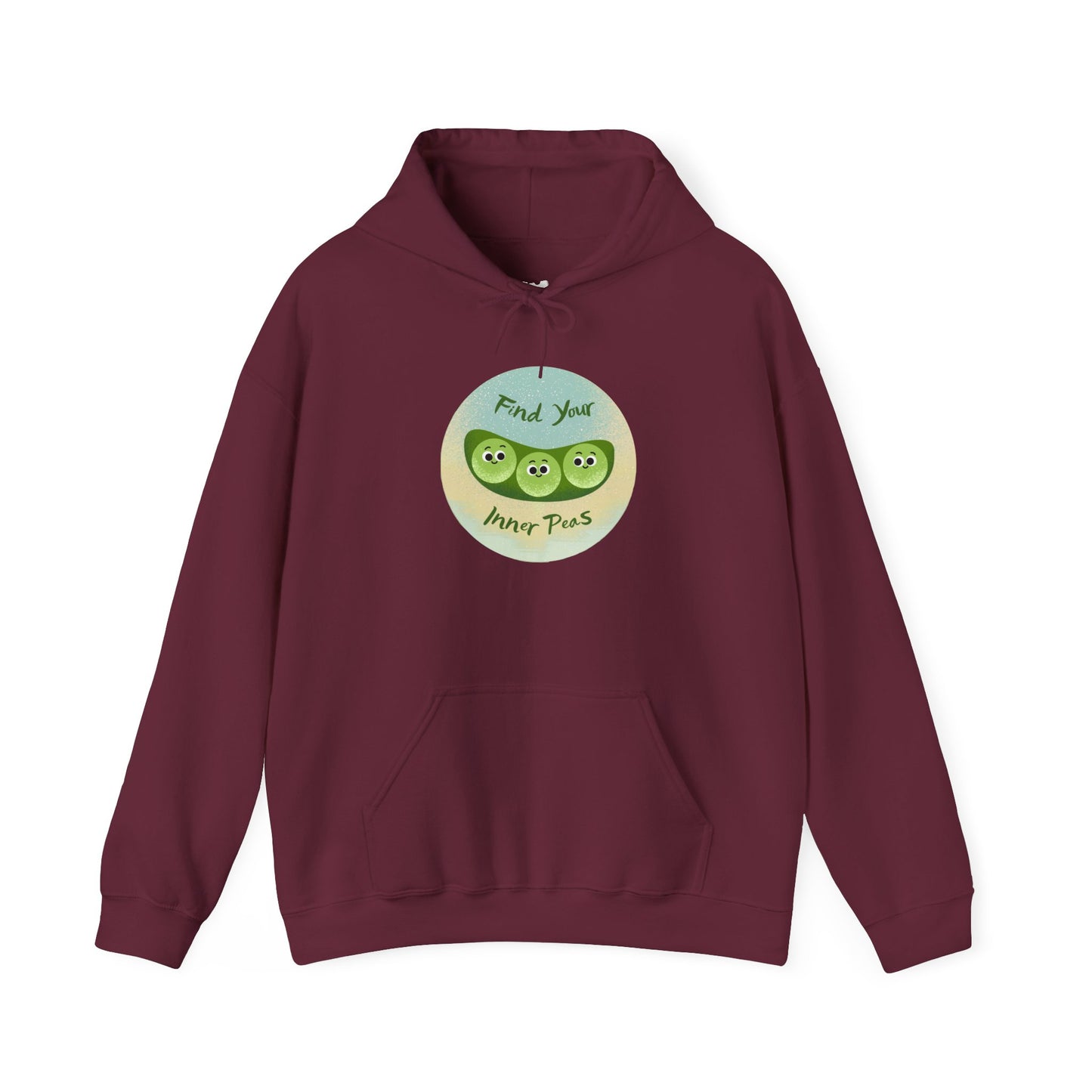 Find Your Inner Peas Hoodie | Comfy Apparel, Gift for Fun Lovers, Casual Wear, Motivational Hoodie