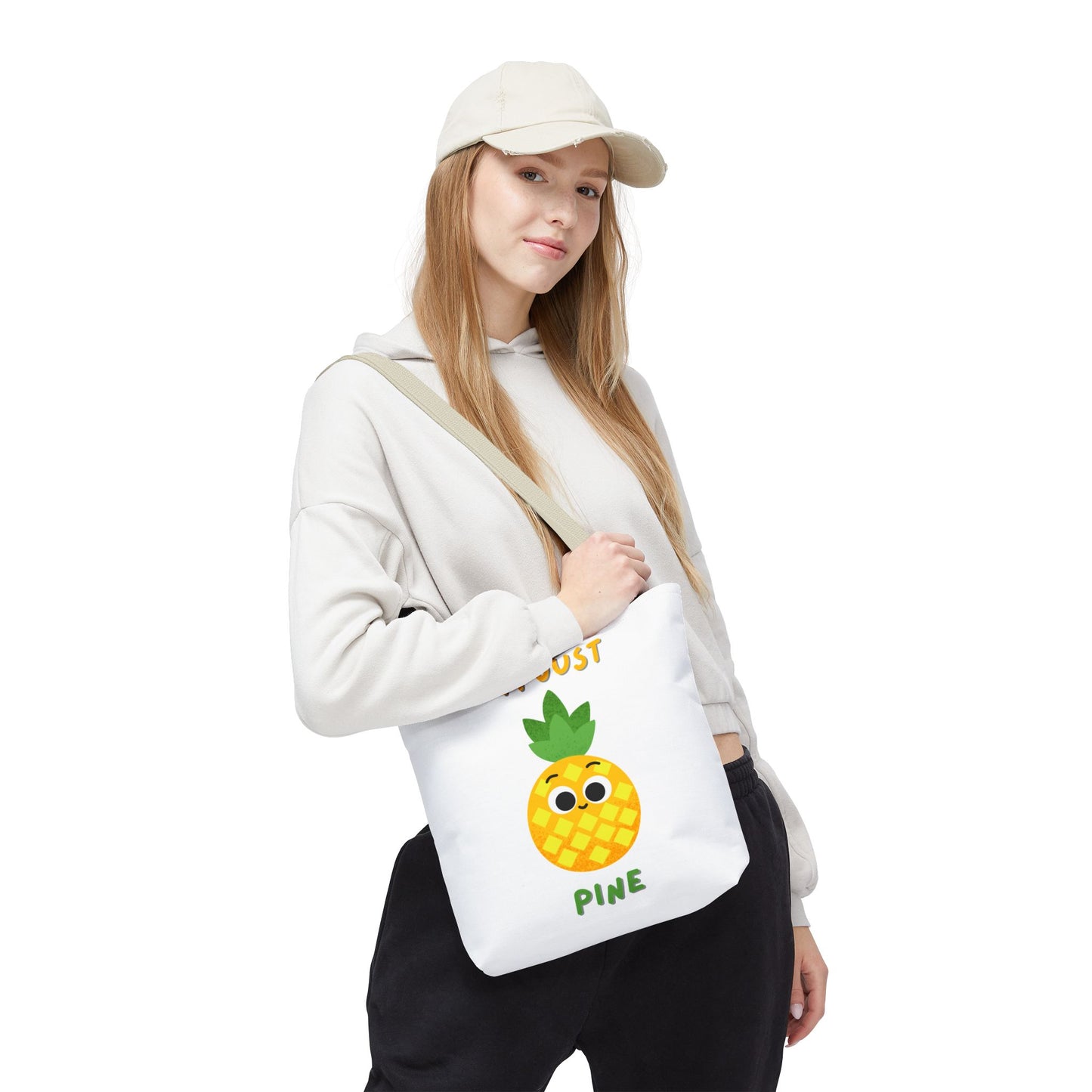 Cute Pineapple Tote Bag, Fun Shopper Bag, Beach Bag, Eco-Friendly Tote, Gift for Fruit Lovers, Summer Accessory