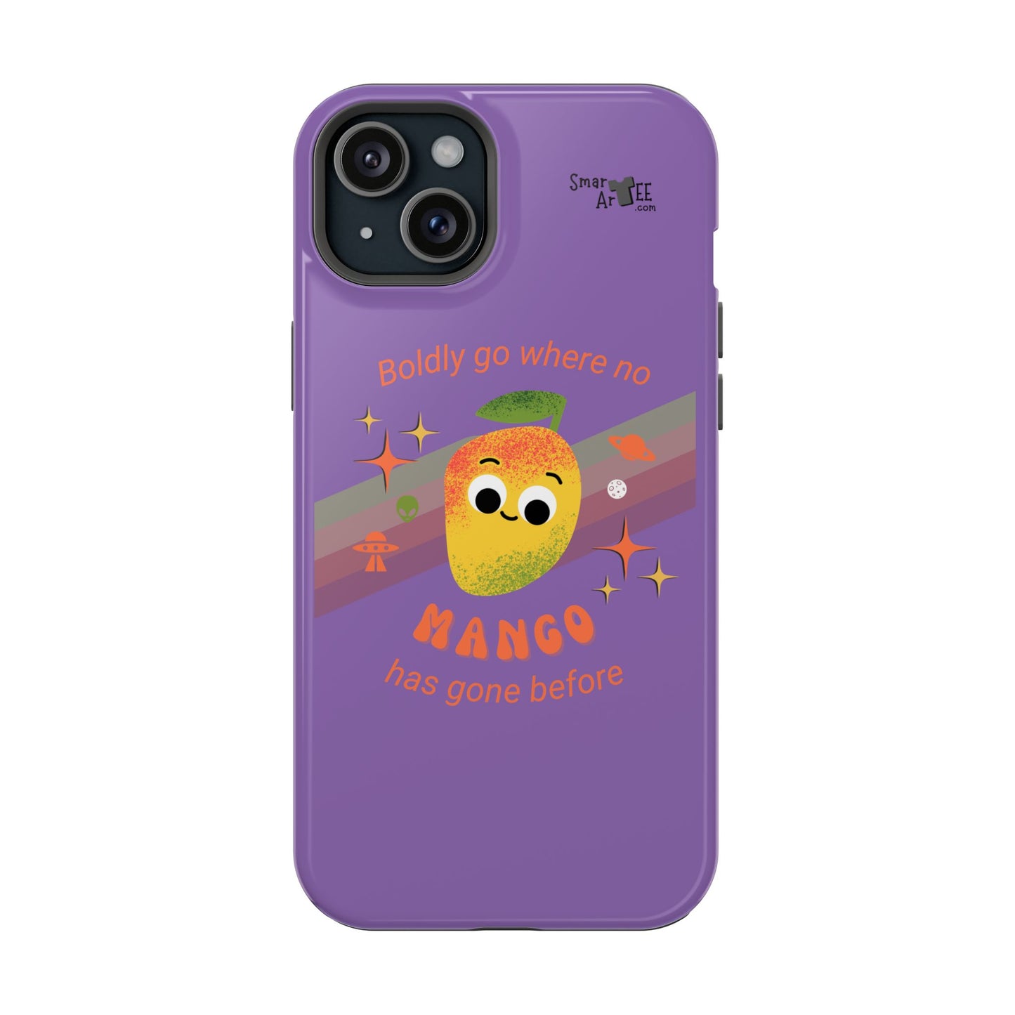 Star Trek Themed Mango Pun Phone Case, Impact-Resistant Case, Quirky Tech Accessory, Cute Phone Cover, Gift for Fruit Lovers