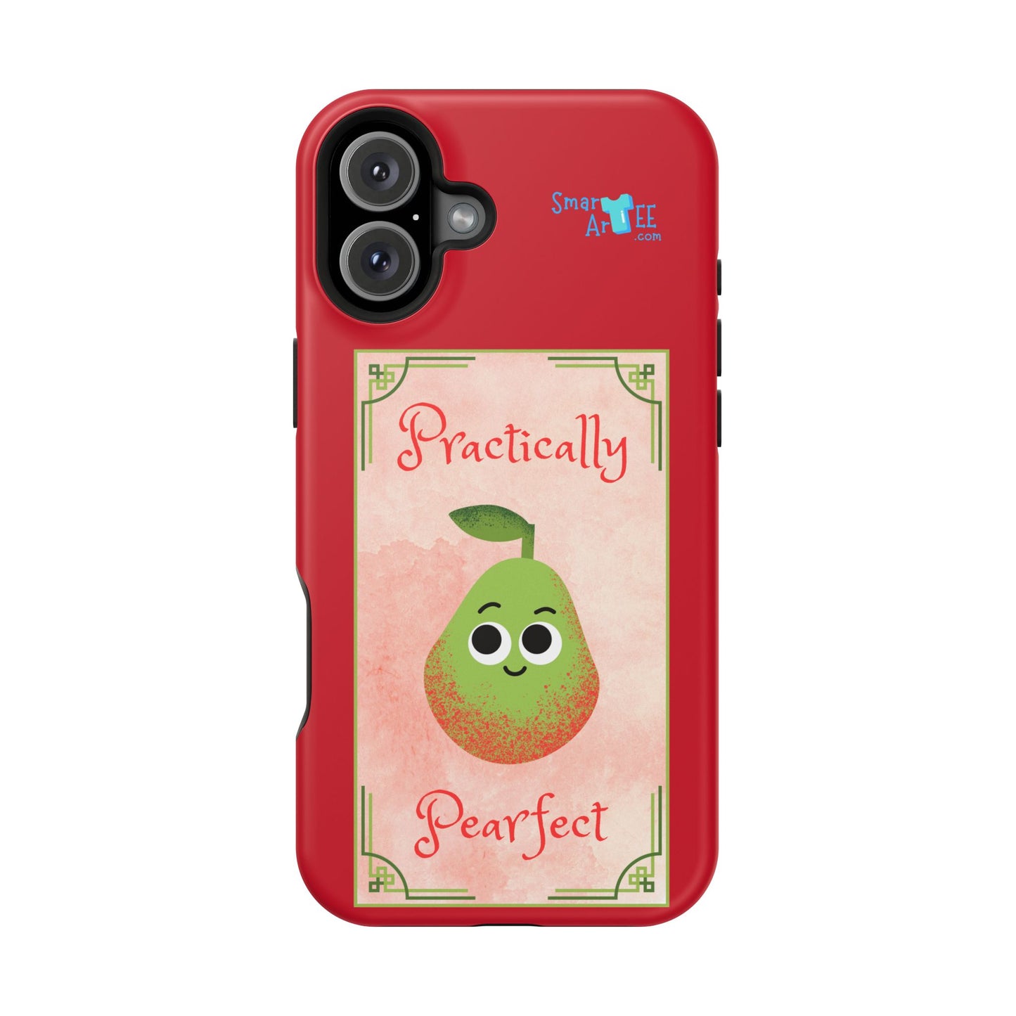 Cute Impact-Resistant Phone Case - Practically Pearfect, Fun Gift for Kids, Durable Phone Cover, Unique Phone Accessory, Youthful Style
