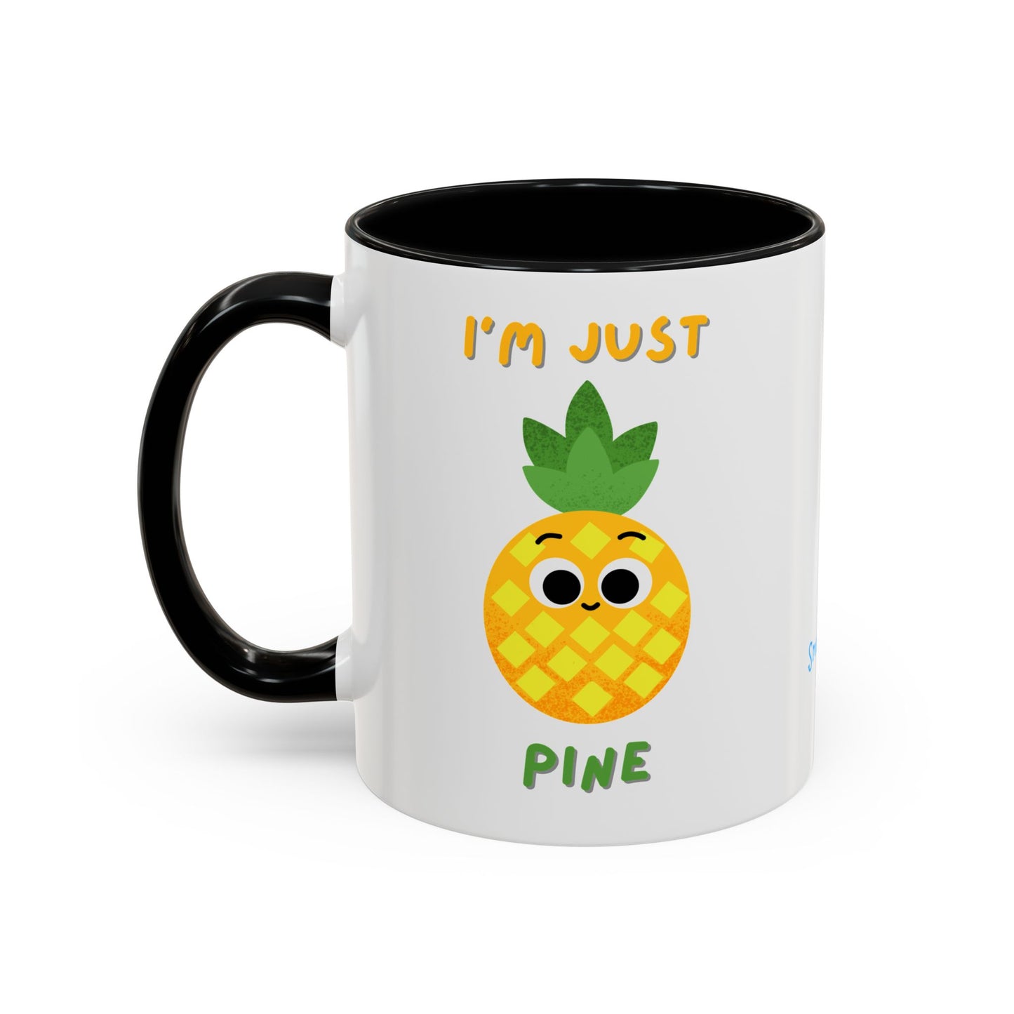 Cute Pineapple Accent Coffee Mug for Tropical Vibes, Gift for Fruit Lovers, Funny Mug, Kitchen Decor, Summer Beverage