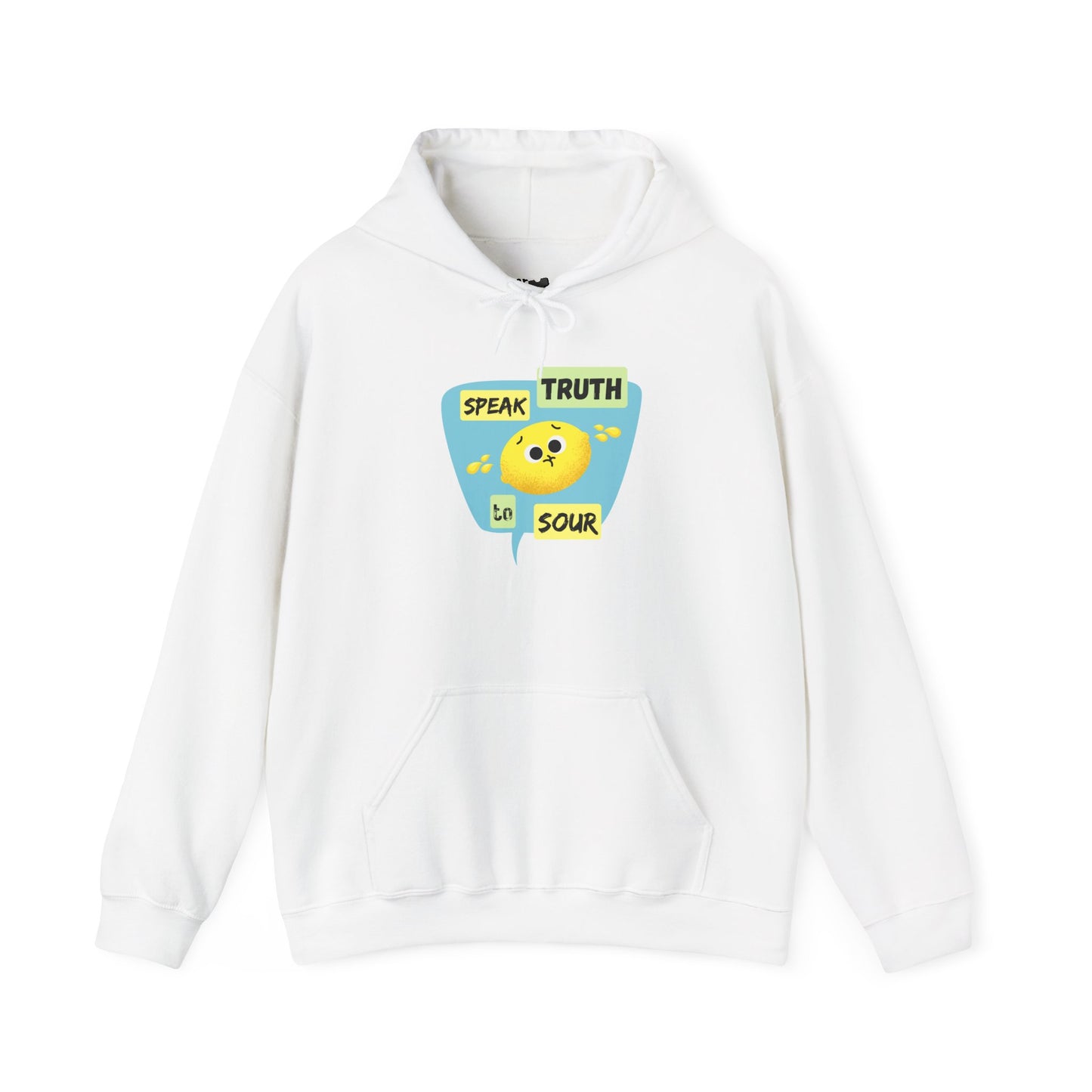Speak Truth Unisex Heavy Blend Hoodie, Positive Vibe Pullover, Casual Wear, Inspirational Gift, Everyday Comfort