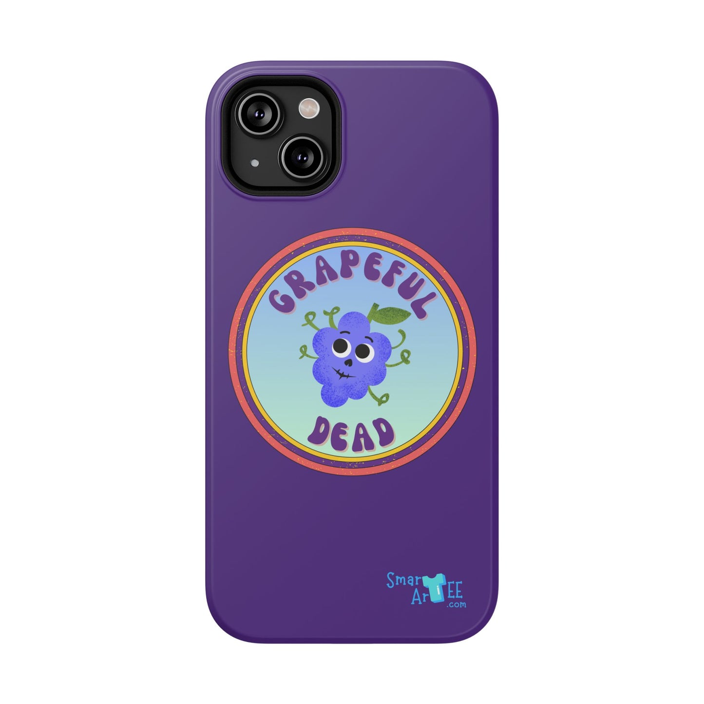 Whimsical Phone Case Featuring Grapeful Dead Design, Unique Protective Cover, Gift for Music Lovers, Fun Accessory for Festivals