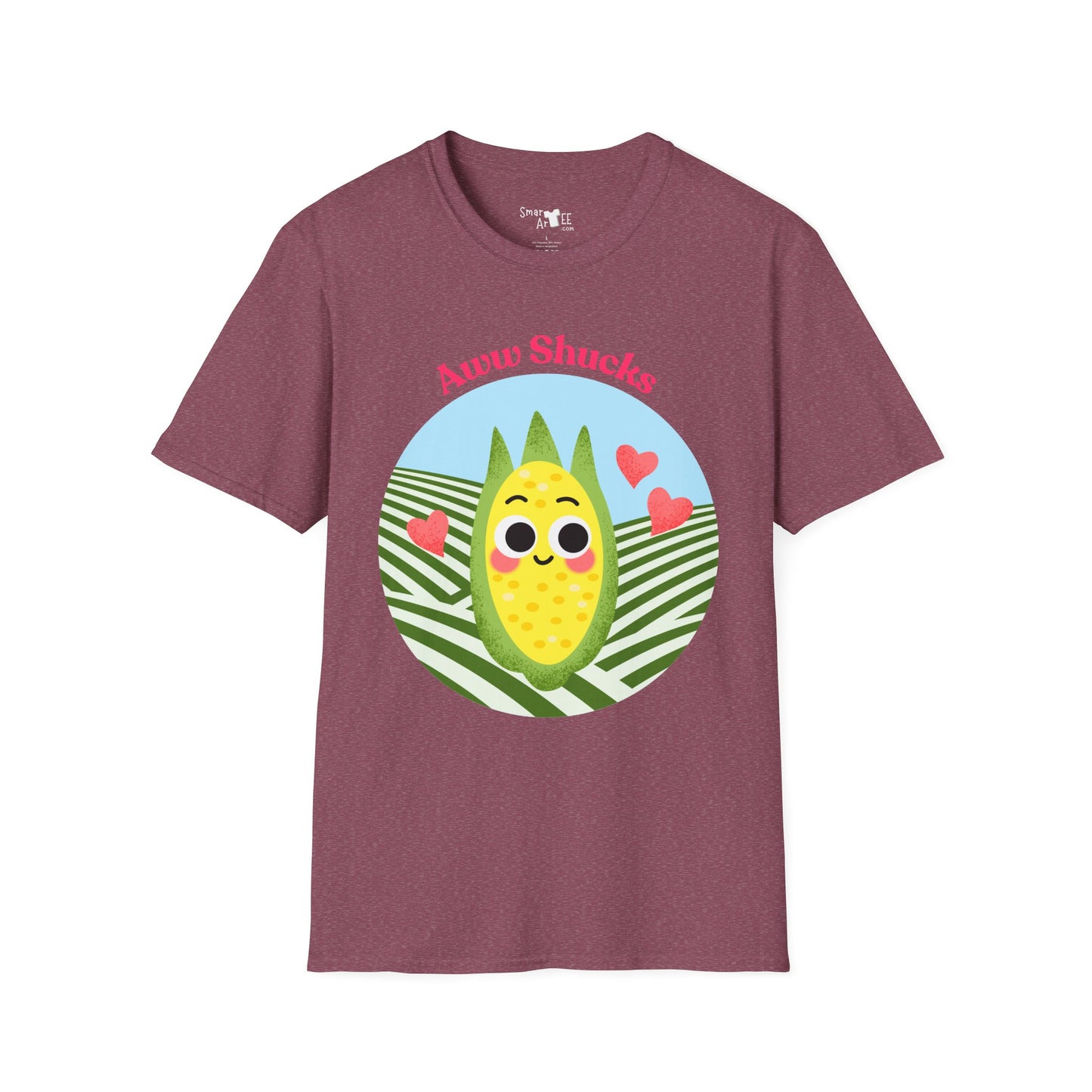 Cute Corn Cobb Graphic T-Shirt, Perfect Gift for Friends, Summer Fun Shirt, Casual Daily Wear, Aww Shucks Design