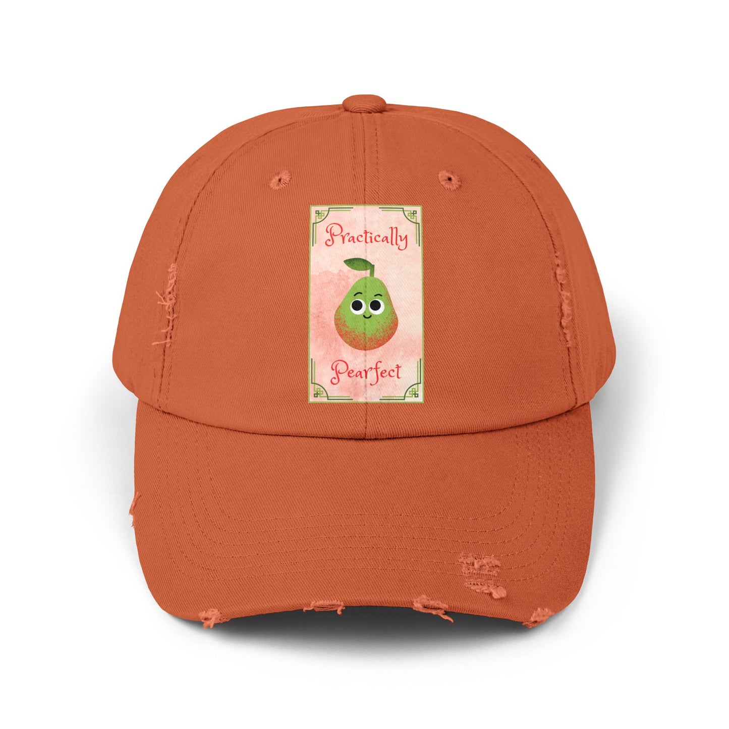Practically Perfect Distressed Cap, Cute Casual Hats, Gift for Friends, Stylish Accessories, Everyday Wear