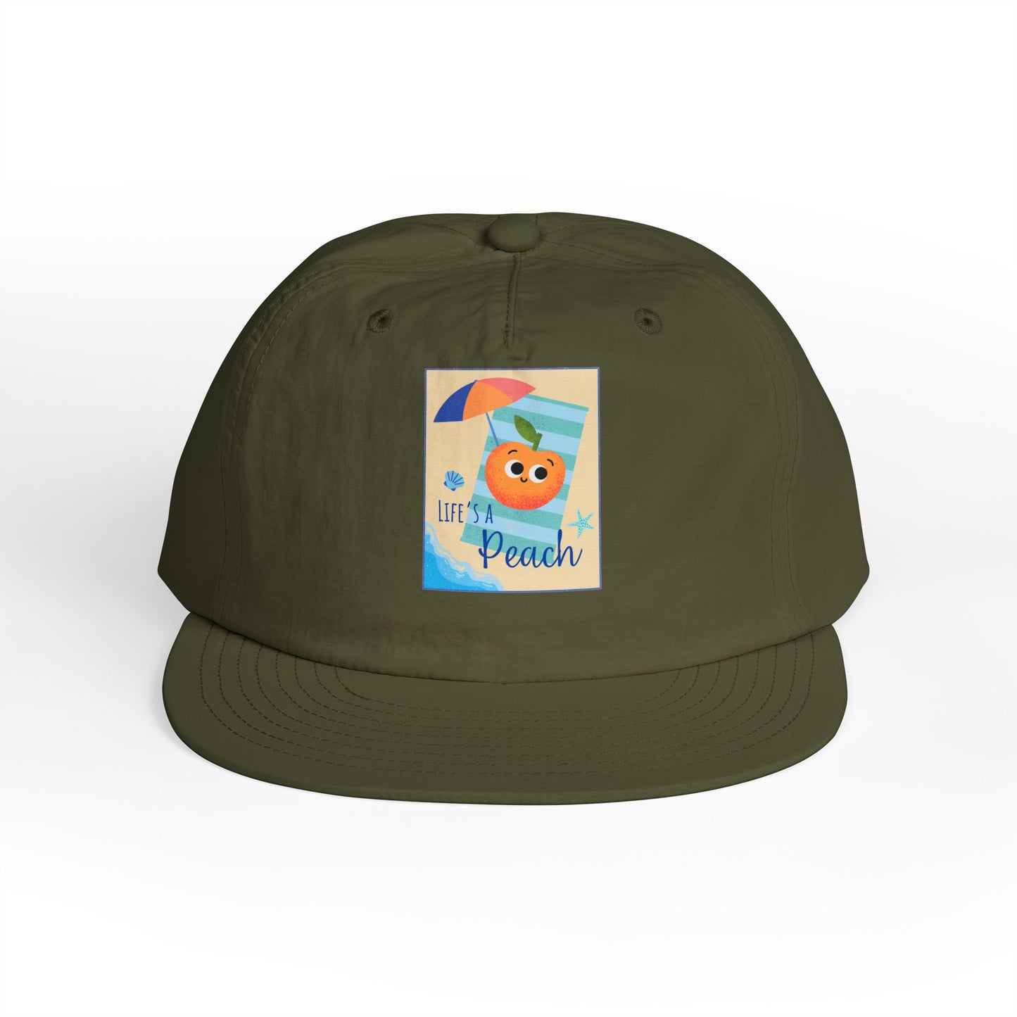 Life's a Beach Pun Surf Cap - Fun Beach Hat, Summer Accessory, Gift for Surfers, Cute Vacation Cap, Beach-Themed Apparel