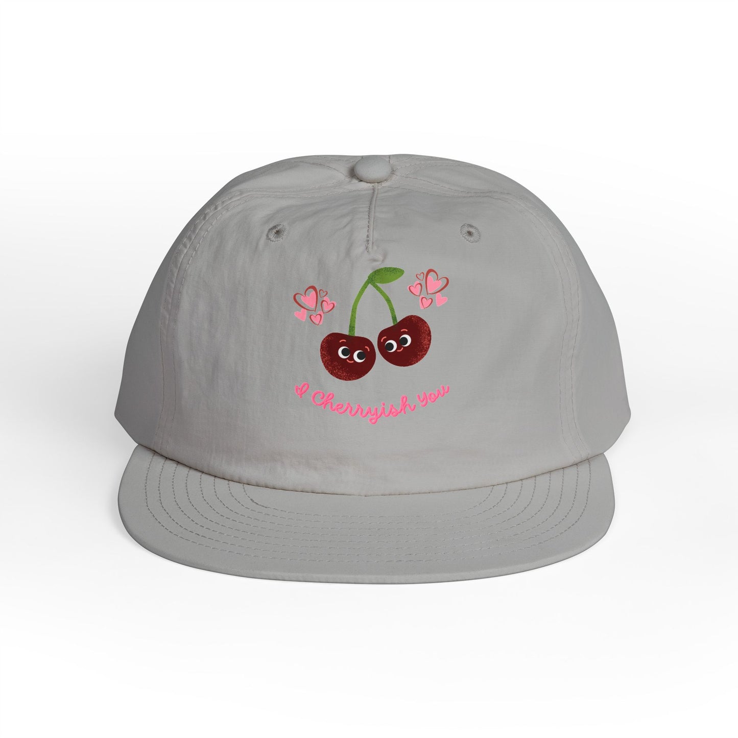 Charming Cherry Surf Cap – Perfect for Summer, Beach Days Hat, Outdoor Adventures, Gift for Surf Lovers, Adjustable Snapback Hat