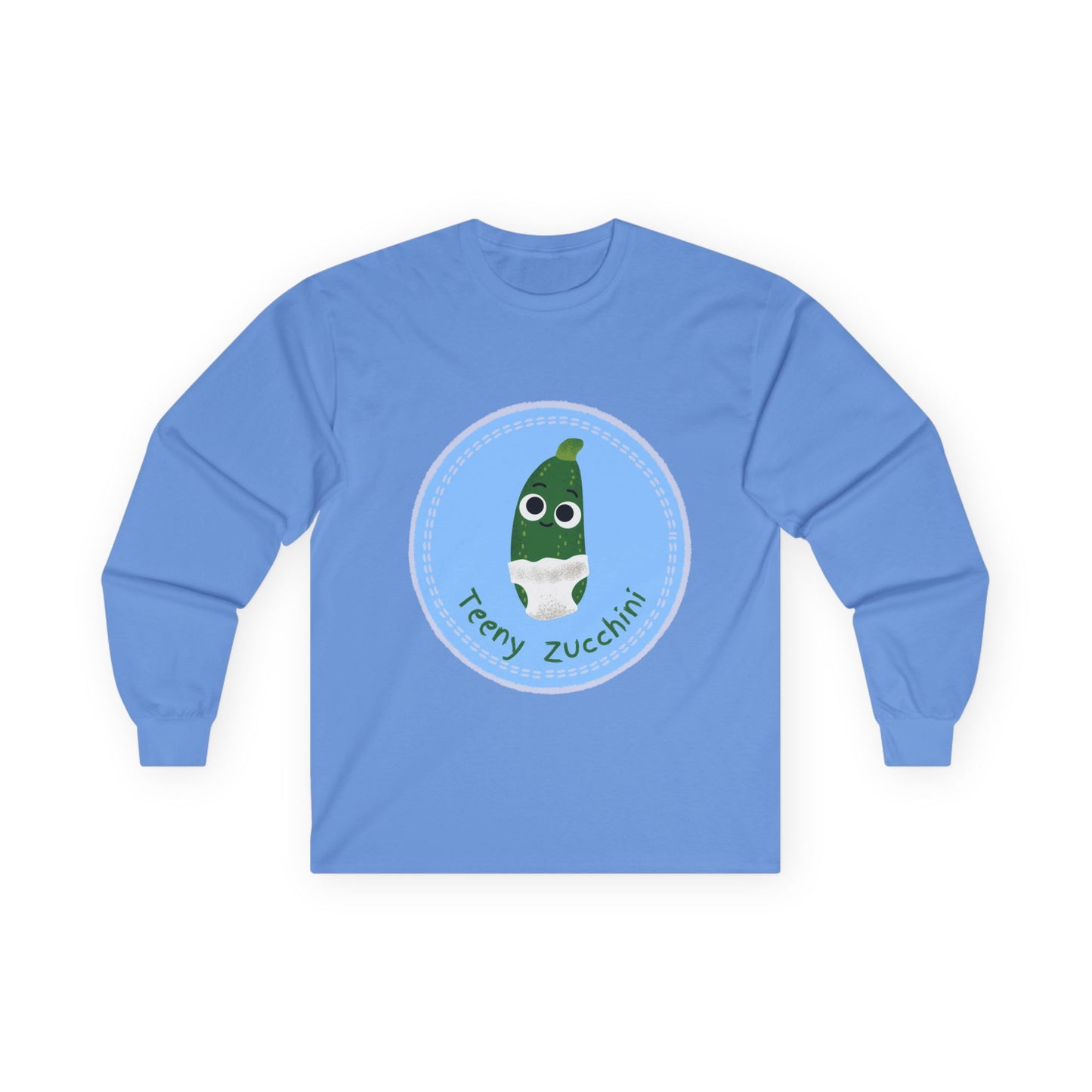 Fun Zucchini Long Sleeve Tees, Unisex Cotton Shirt, Gardening Gift, Vegetable Lover Cozy Shirt, Cute Produce Apparel