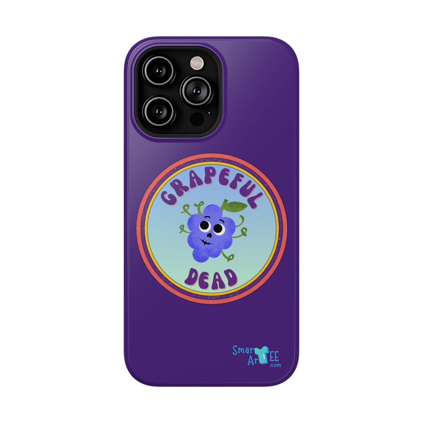 Whimsical Phone Case Featuring Grapeful Dead Design, Unique Protective Cover, Gift for Music Lovers, Fun Accessory for Festivals