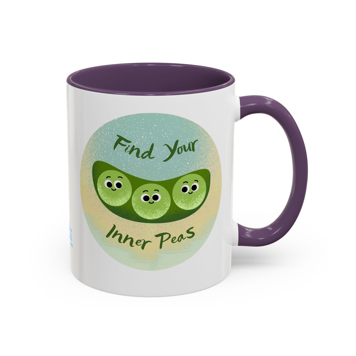 Find Your Inner Peas Coffee Mug - Fun Gift for Veggie Lovers, Cute Tea Cup, Green Peas Decor, Eco-Friendly Kitchenware, Whimsical Drinkware