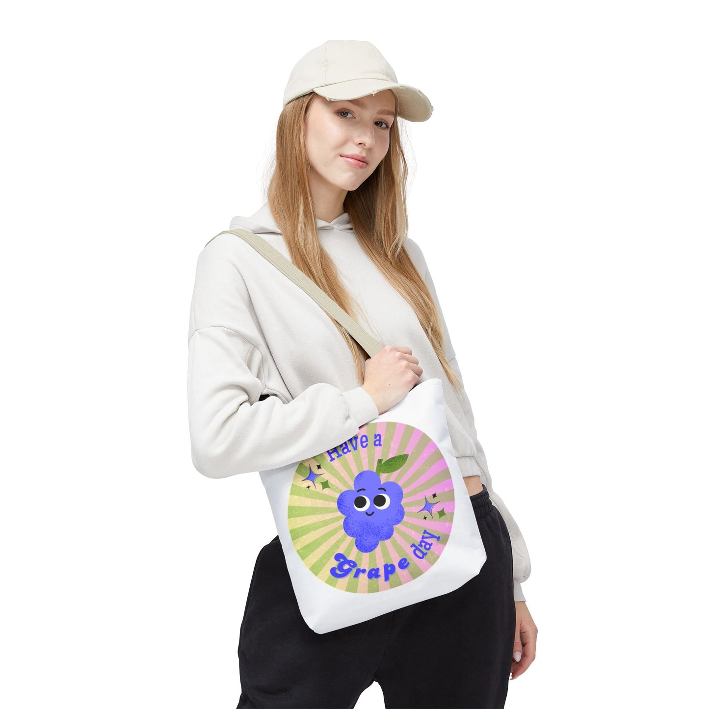 Cute Grape Day Tote Bag - Fun Reusable Shopping Bag, Gift for Fruit Lovers, Eco-Friendly Tote, Summer Bag, Kids' Toy Bag