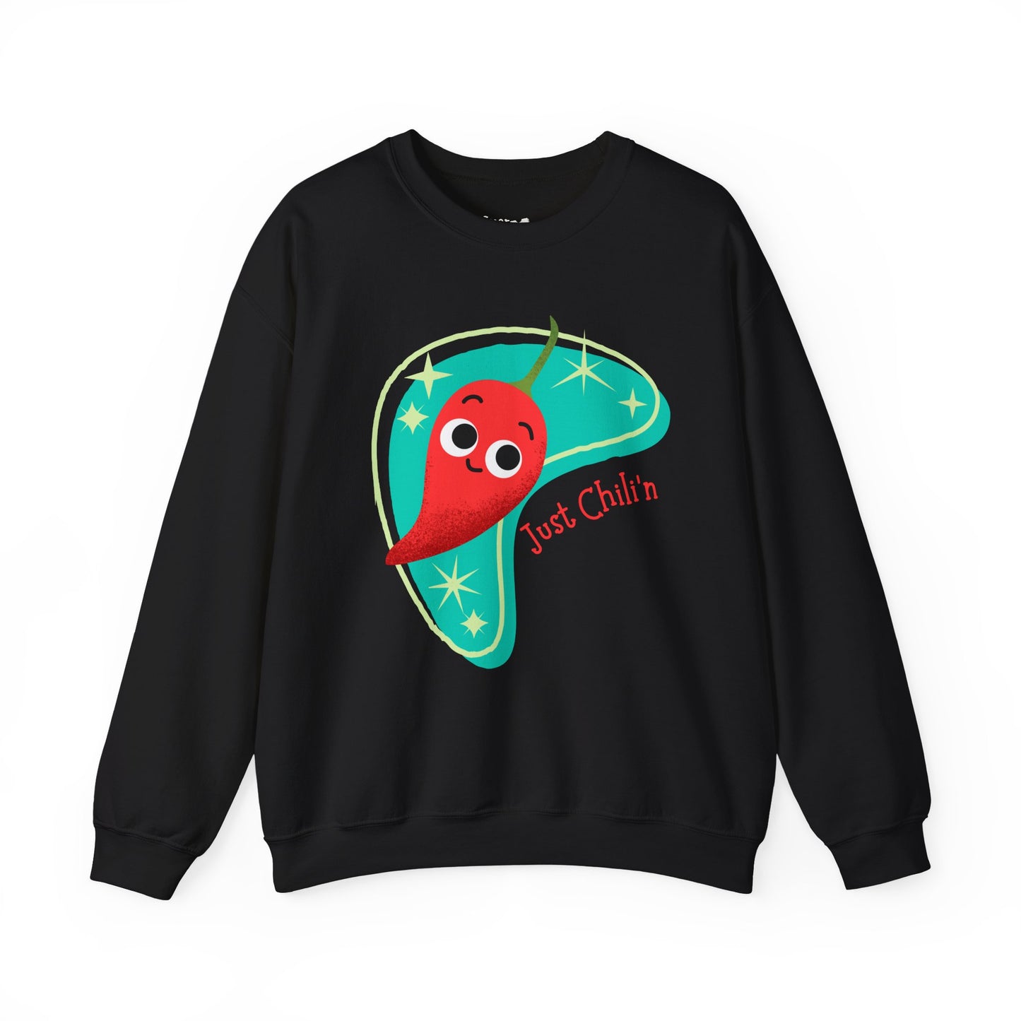Chili'n Pun Sweatshirt, Cozy Vegetable Pun Sweatshirt, Great Gift Idea, Relaxing Days