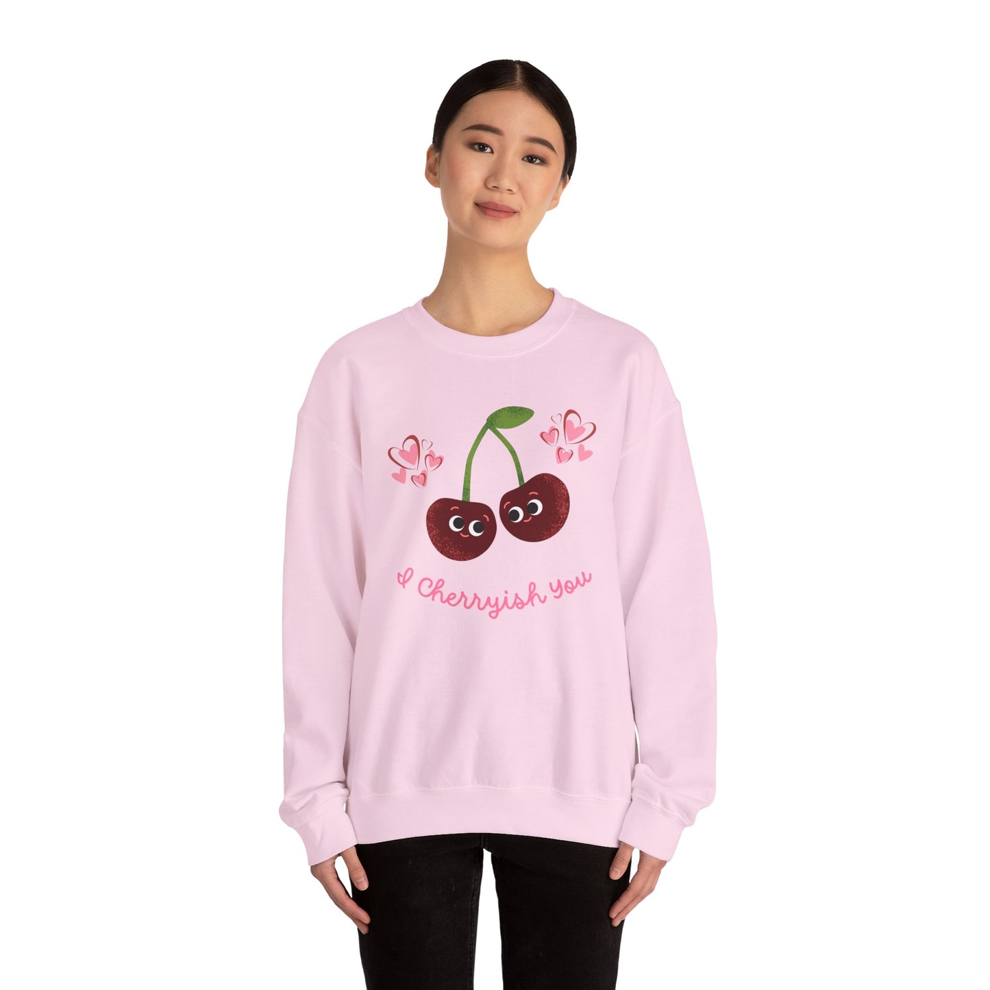 Cherryish Unisex Sweatshirt - Whimsical Funny Fruit Pun Design, Great Gift Idea