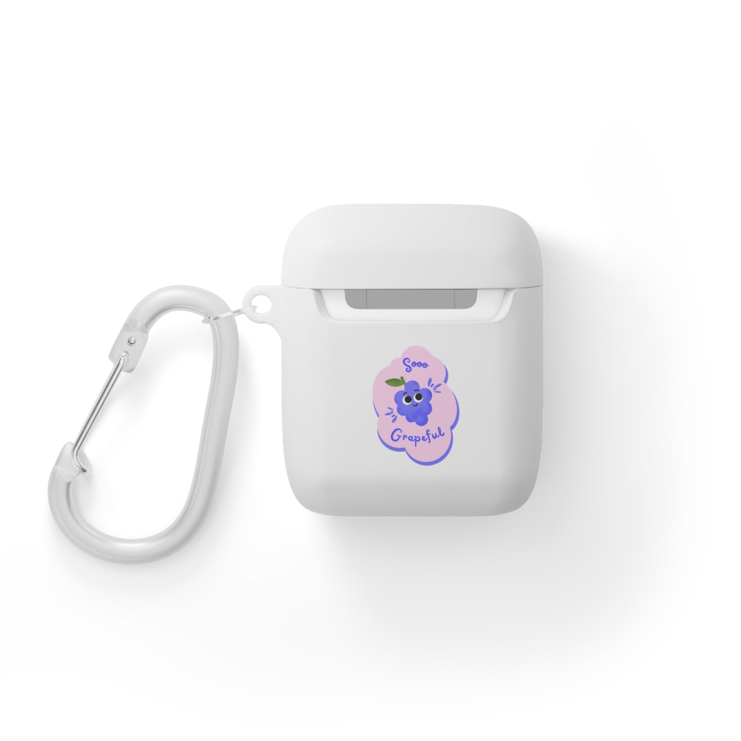 AirPods Case Cover - 'Stay Grapeful' Design, Cute Accessory for AirPods, Perfect Gift for Friends, Unique AirPods Cover, Fun Tech