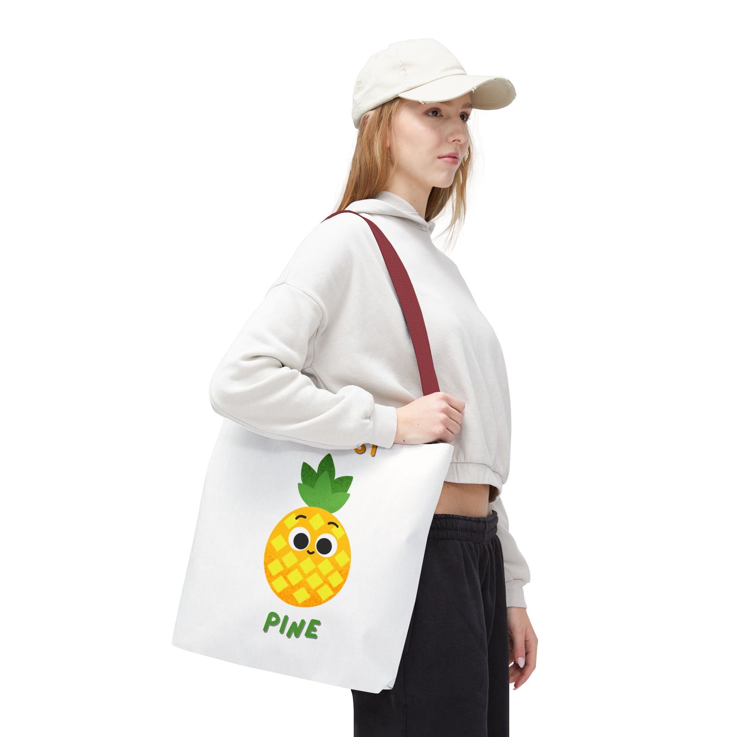 Cute Pineapple Tote Bag, Fun Shopper Bag, Beach Bag, Eco-Friendly Tote, Gift for Fruit Lovers, Summer Accessory
