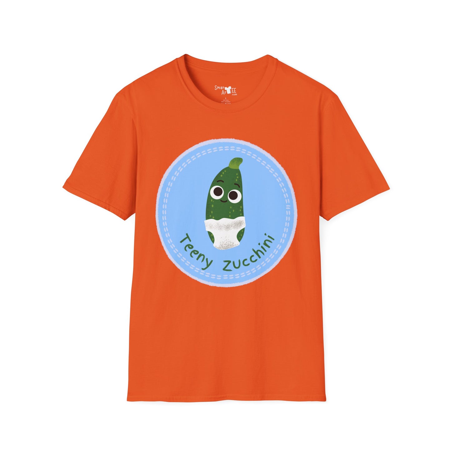 Cute Teeny Zucchini Unisex T-Shirt, Whimsical Veggie Pun Tee, Funny Gift for Foodies, Kitchen Apparel, Unique Gardening Shirt