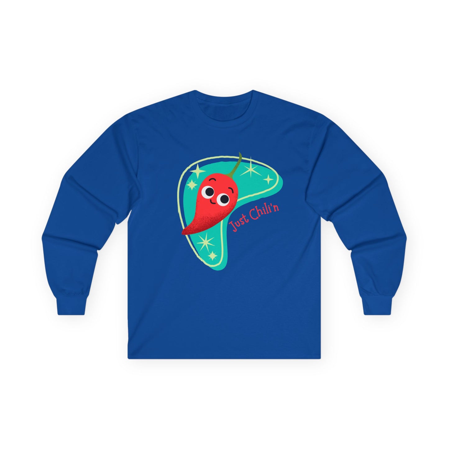 Cute Chili Pepper Long Sleeve Tees for All Ages, Fun Seasonal Apparel, Gift for Food Lovers, Playful Everyday Wear