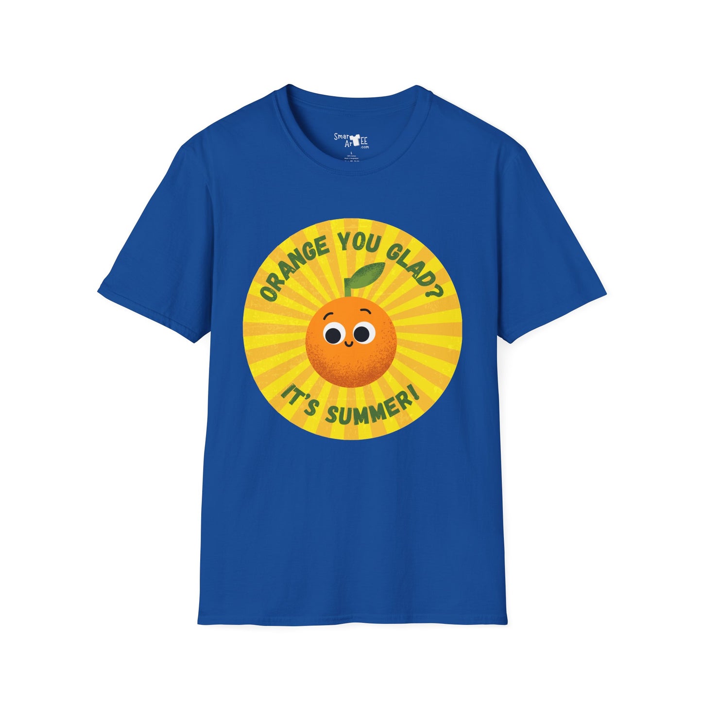 Summer Vibes T-Shirt - Fun Orange You Glad Design, Casual Tee, Gift for Kids, Family Gatherings, Seasonal Wear, Summer Celebrations