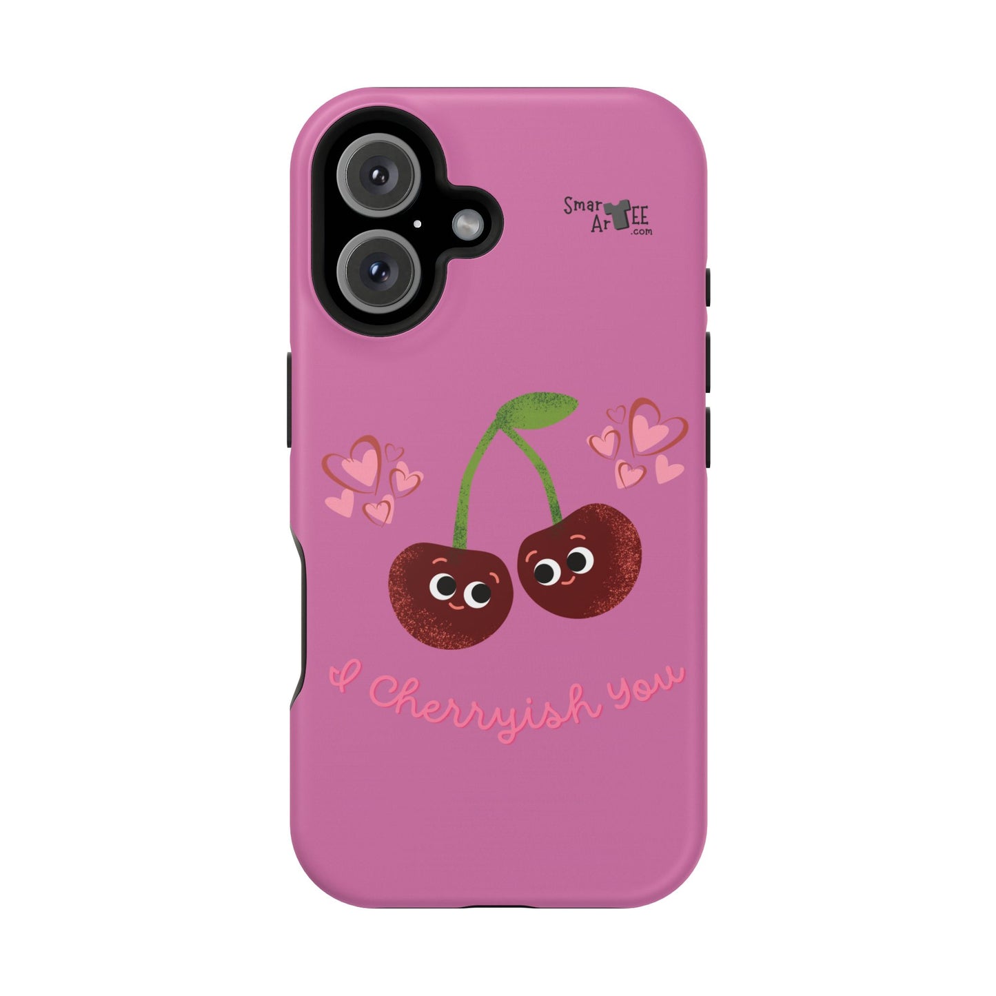 Cute Cherry Impact-Resistant Phone Case, Cherry Phone Cover, Valentine's Gift, Cute Phone Accessories, Sweetheart Case, I Cherryish You