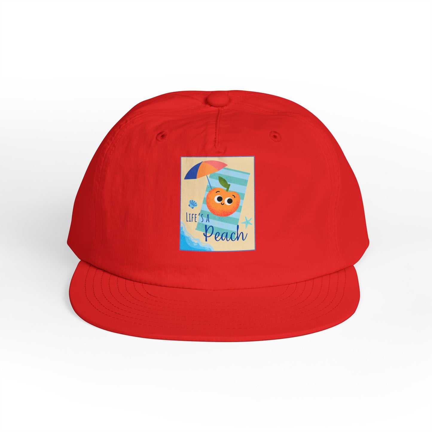 Life's a Beach Pun Surf Cap - Fun Beach Hat, Summer Accessory, Gift for Surfers, Cute Vacation Cap, Beach-Themed Apparel