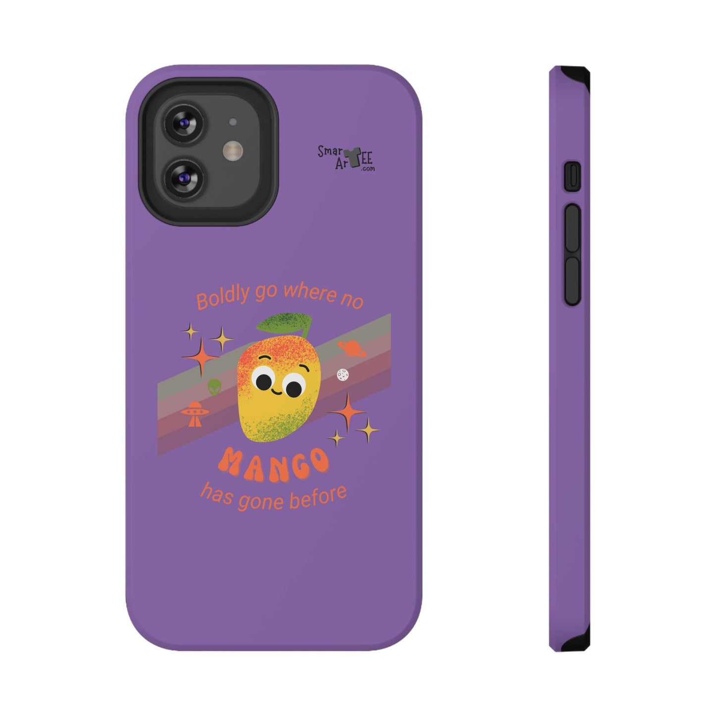 Star Trek Themed Mango Pun Phone Case, Impact-Resistant Case, Quirky Tech Accessory, Cute Phone Cover, Gift for Fruit Lovers