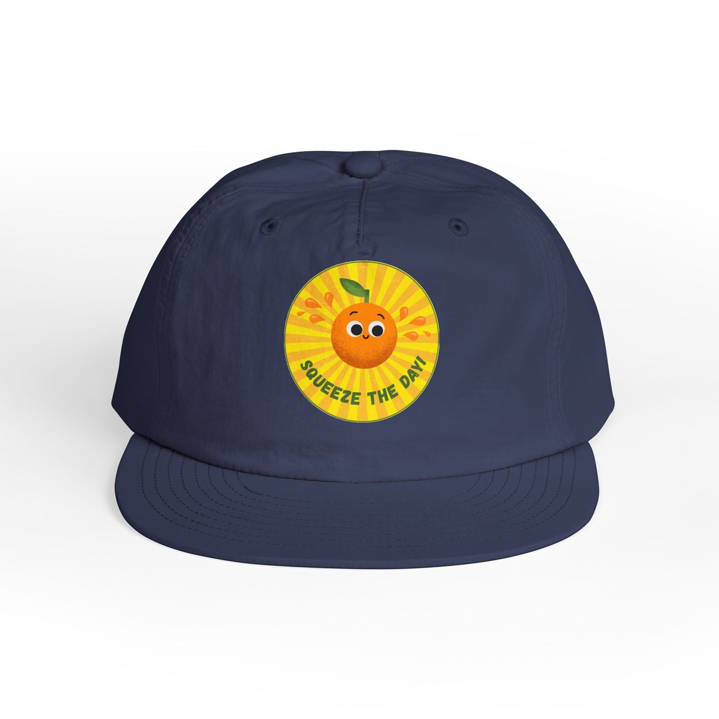 Squeeze the Day Surf Cap, Beach Hat, Summer Accessories, Bright Summer Vibes, Gift for Surfers, Fun Outdoor Gear