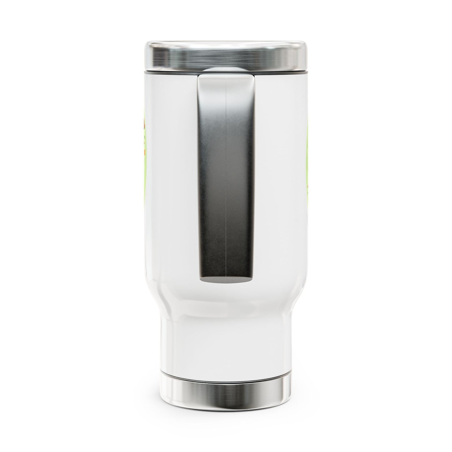 Peachy Keen Travel Mug - Stainless Steel with Handle, Perfect for Coffee Lovers, Birthday Gifts, Relaxation, Road Trips, and Summer Fun!