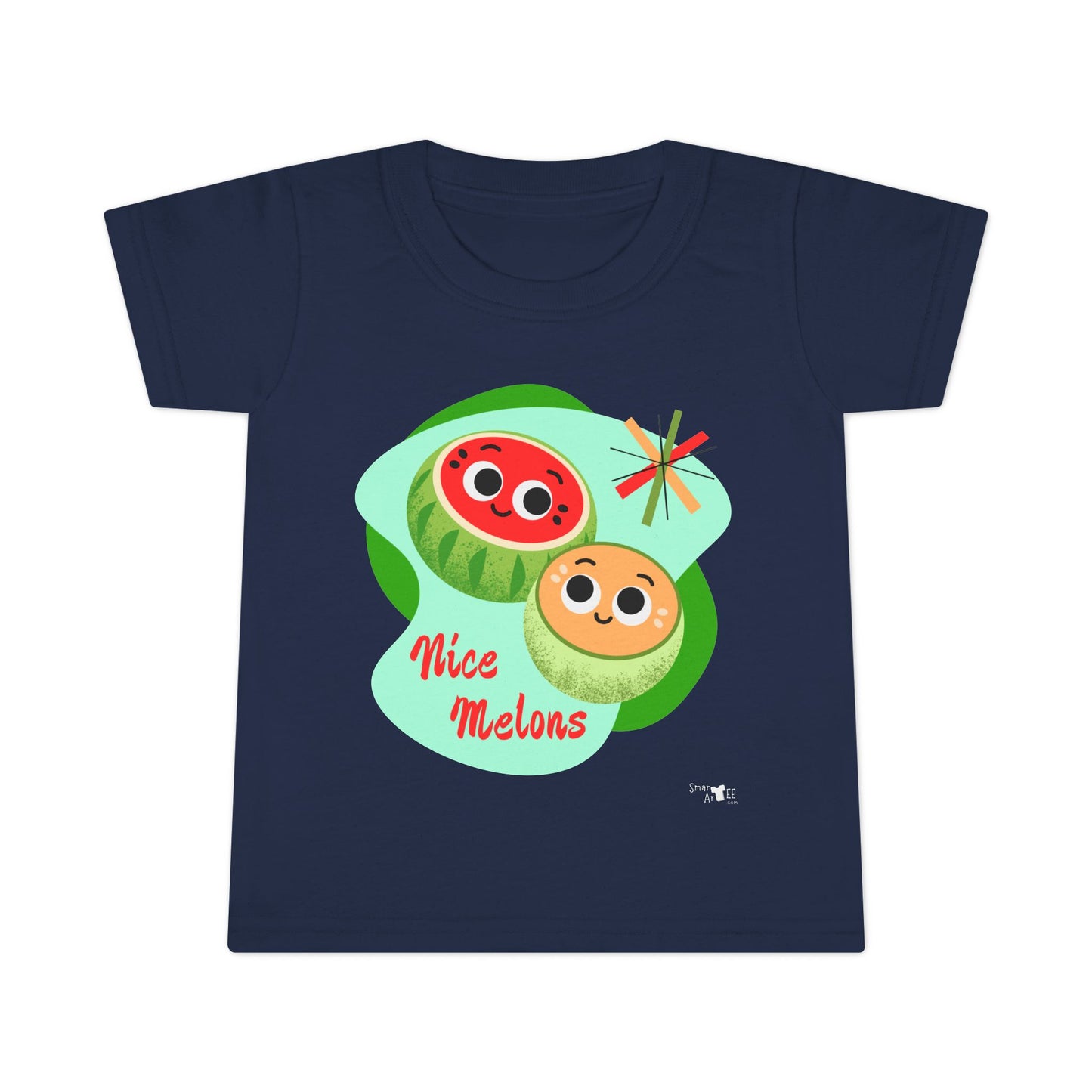 Cute Toddler Shirt with 'Nice Melons' Design, Kids Summer Tees, Boys and Girls Gift, Playful Cotton Top, Adorable Birthday Outfit