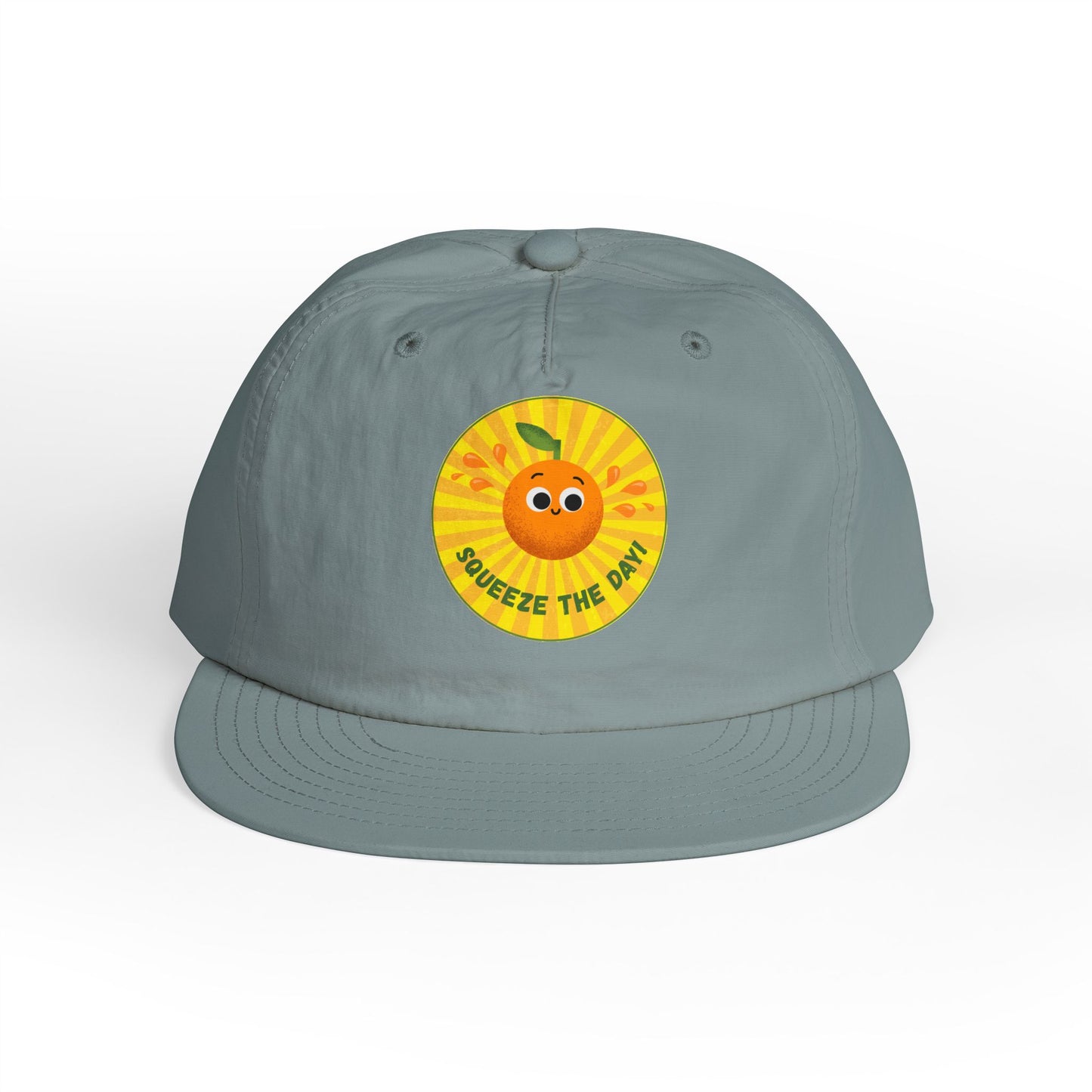 Squeeze the Day Surf Cap, Beach Hat, Summer Accessories, Bright Summer Vibes, Gift for Surfers, Fun Outdoor Gear