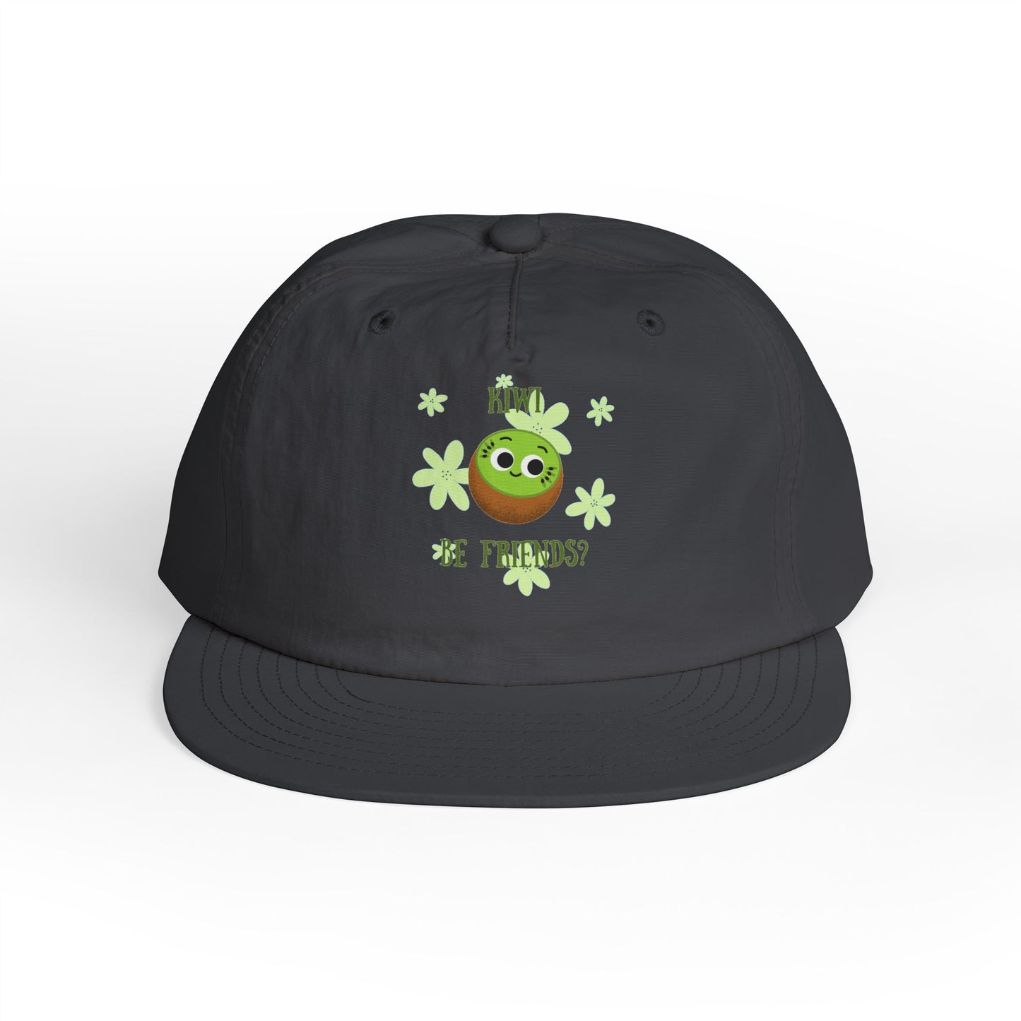 Surf Cap with Funny "Kiwi Be Friends" Design - Beach Hat, Gift for Surfers, Summer Accessory, Fun Outdoor Headwear, Vacation Style