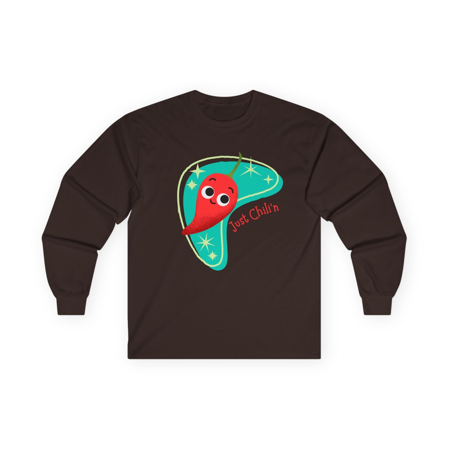 Cute Chili Pepper Long Sleeve Tees for All Ages, Fun Seasonal Apparel, Gift for Food Lovers, Playful Everyday Wear