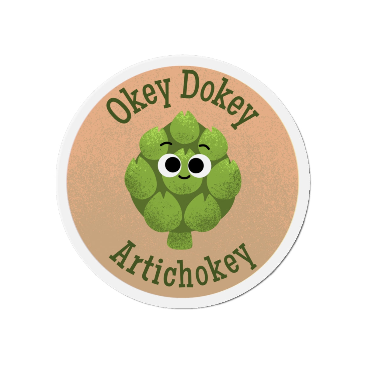 Whimsical Artichoke Die-Cut Magnet - Fun Kitchen Decor, Cute Gift, Refrigerator Magnet, Foodie Art, Playful Home Accessory