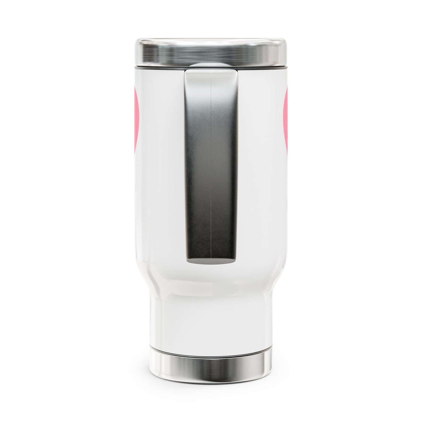 Live Laugh Latte Travel Mug, Cute Coffee Cup, Stainless Steel Tumbler, Gift for Coffee Lovers, Travel Mug with Handle, Valentine's Day Gift
