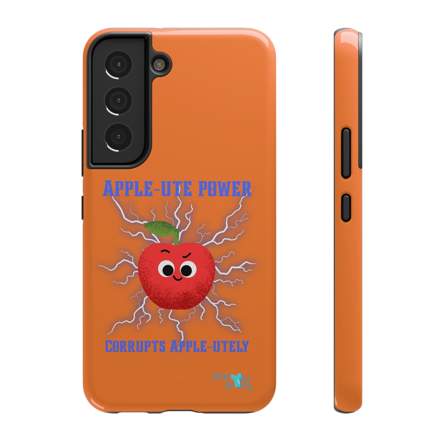Impact-Resistant Phone Case with Apple Power Design, Cute Phone Protector, Funky Gift for Teens, Fun Accessory, Vibrant Tech Case
