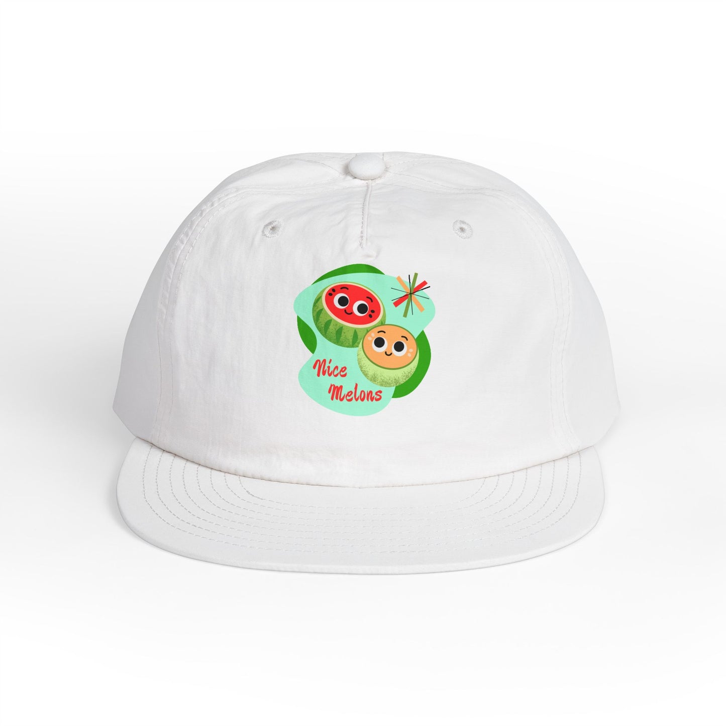 Cute Surf Cap, Summer Hat, Beach Cap, Funny Cap, Gift for Surfers, Nice Melons Graphic