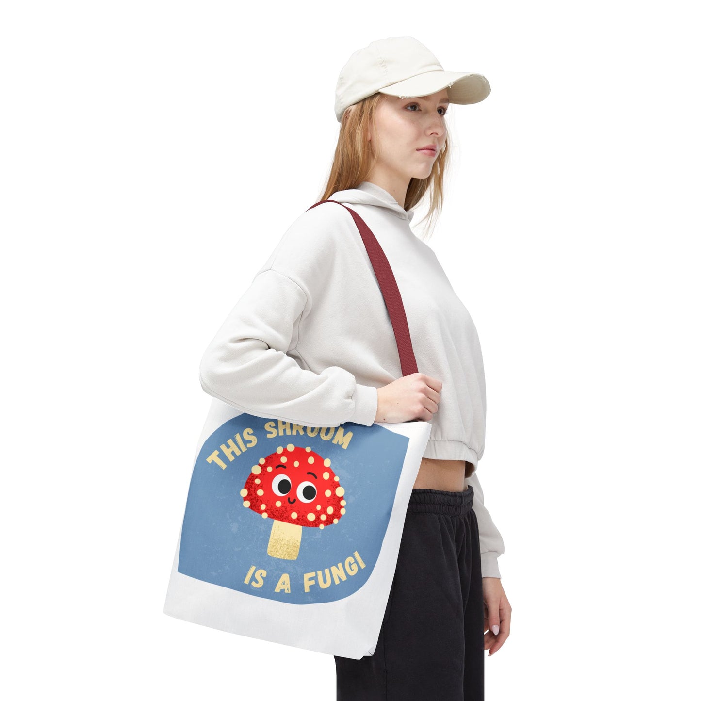 Cute Mushroom Tote Bag - Funny Gift for Mushroom Lovers, Eco-Friendly Shopping Bag, Artsy Tote, Whimsical Weekender Bag, Unique Gift Idea