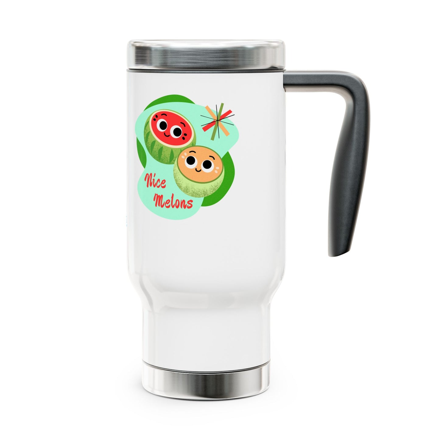 Charming Travel Mug with Handle, Perfect for On-the-Go, Fun Gifts for Friends, Kitchen Essentials, Eco-Friendly Tumblers, Cute Drinkware