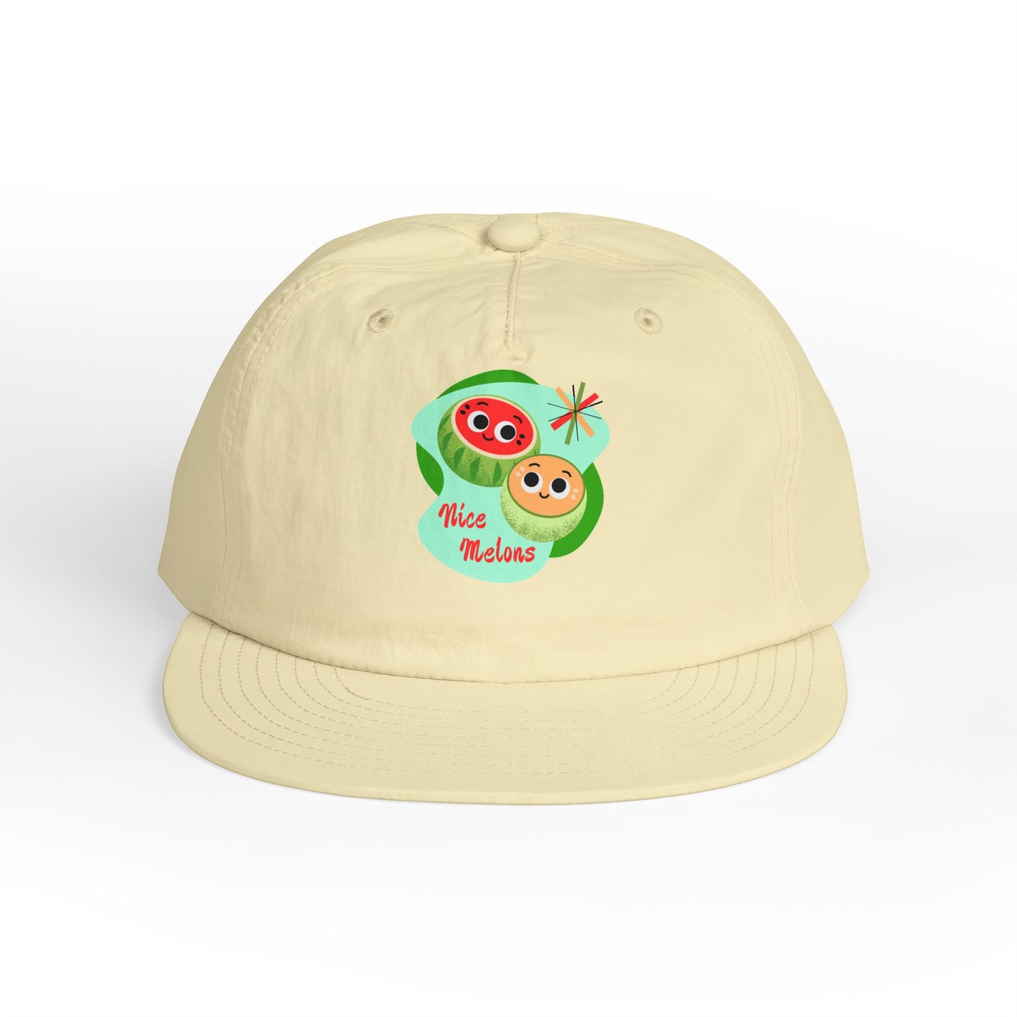 Cute Surf Cap, Summer Hat, Beach Cap, Funny Cap, Gift for Surfers, Nice Melons Graphic