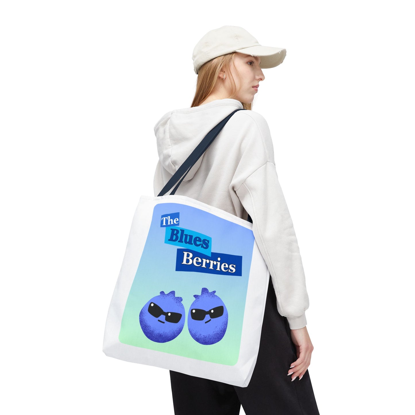 Sassy Blues Berries Tote Bag | Fun Berry Art, Grocery Shopping, Beach Day, Gift for Berry Lovers, Eco-Friendly Bag