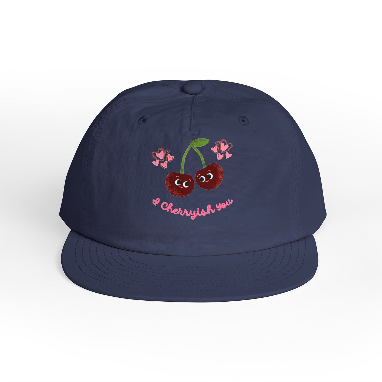 Charming Cherry Surf Cap – Perfect for Summer, Beach Days Hat, Outdoor Adventures, Gift for Surf Lovers, Adjustable Snapback Hat