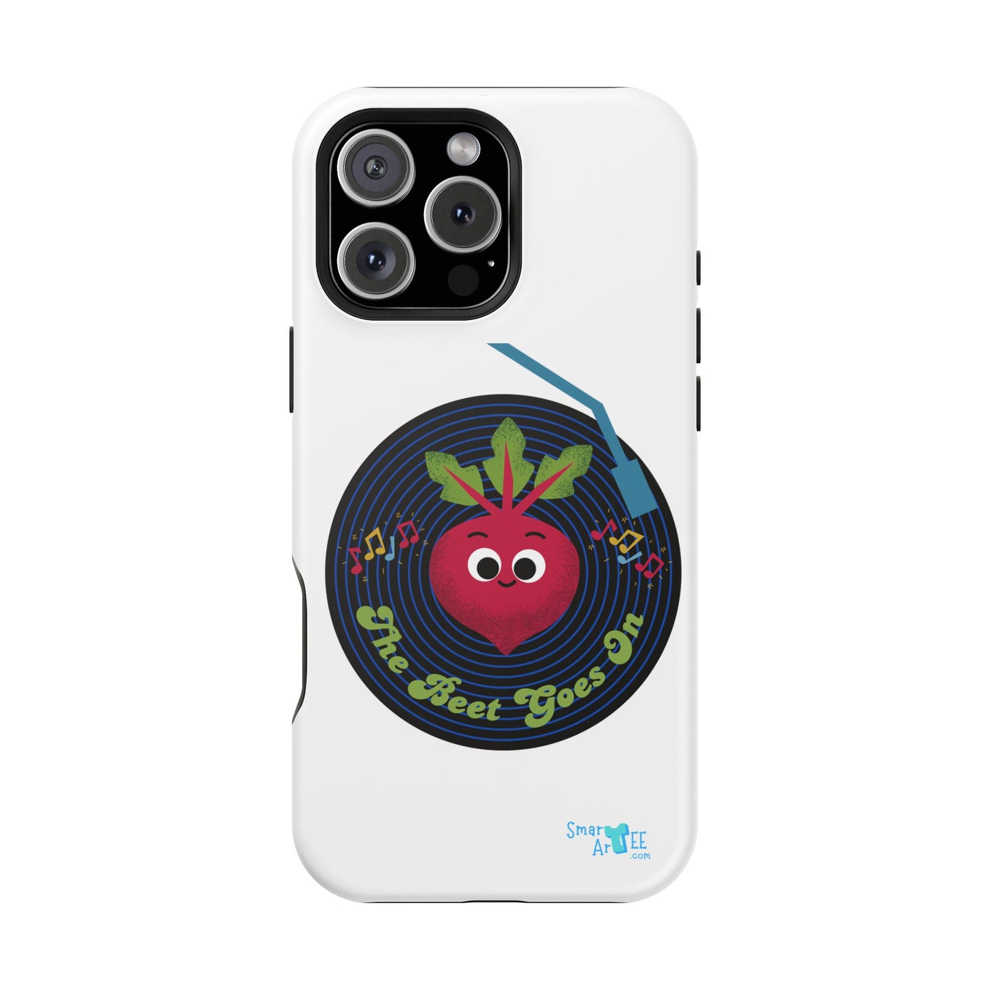 Fun Impact-Resistant Phone Cases - Unique Phone Accessories, Beet Pun Themed, Holiday Present