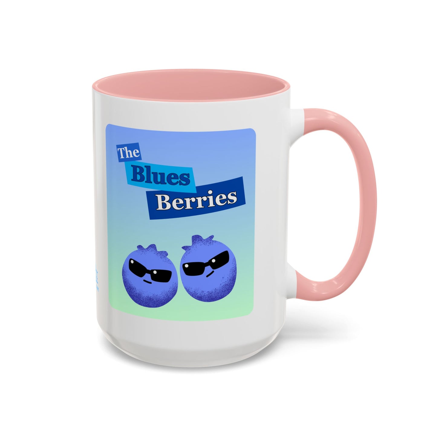 Cool Blueberries Accent Coffee Mug | Fun Gift for Coffee Lovers, Unique Kitchen Decor, Berry Lover's Gift