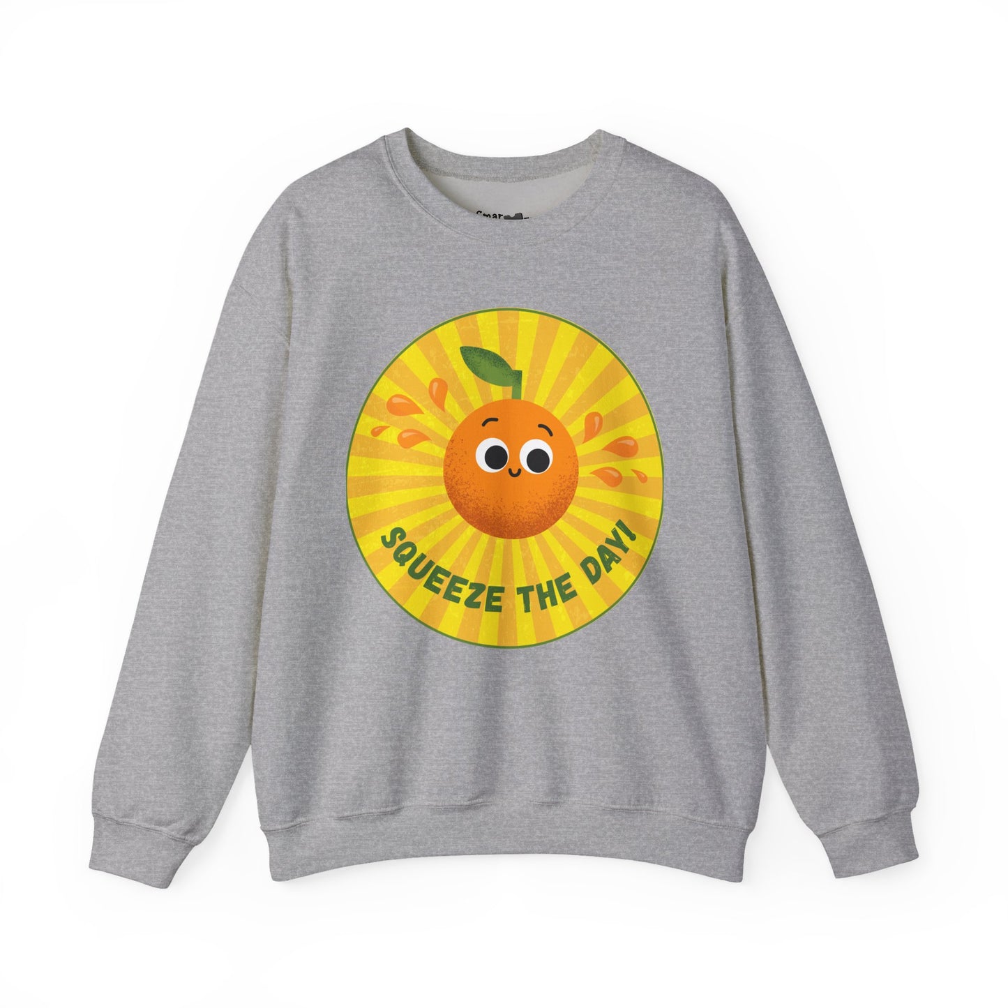 Squeeze the Day Sweatshirt, Cute Crewneck Gift, Citrus Theme Apparel, Comfortable Fall Outfit, Unisex Casual Wear