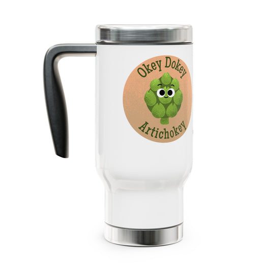 Whimsical Travel Mug, Perfect for Plant Lovers, Fun Gift, 14oz Insulated Coffee Cup, Kitchen Accessory, Eco-Friendly Drinkware
