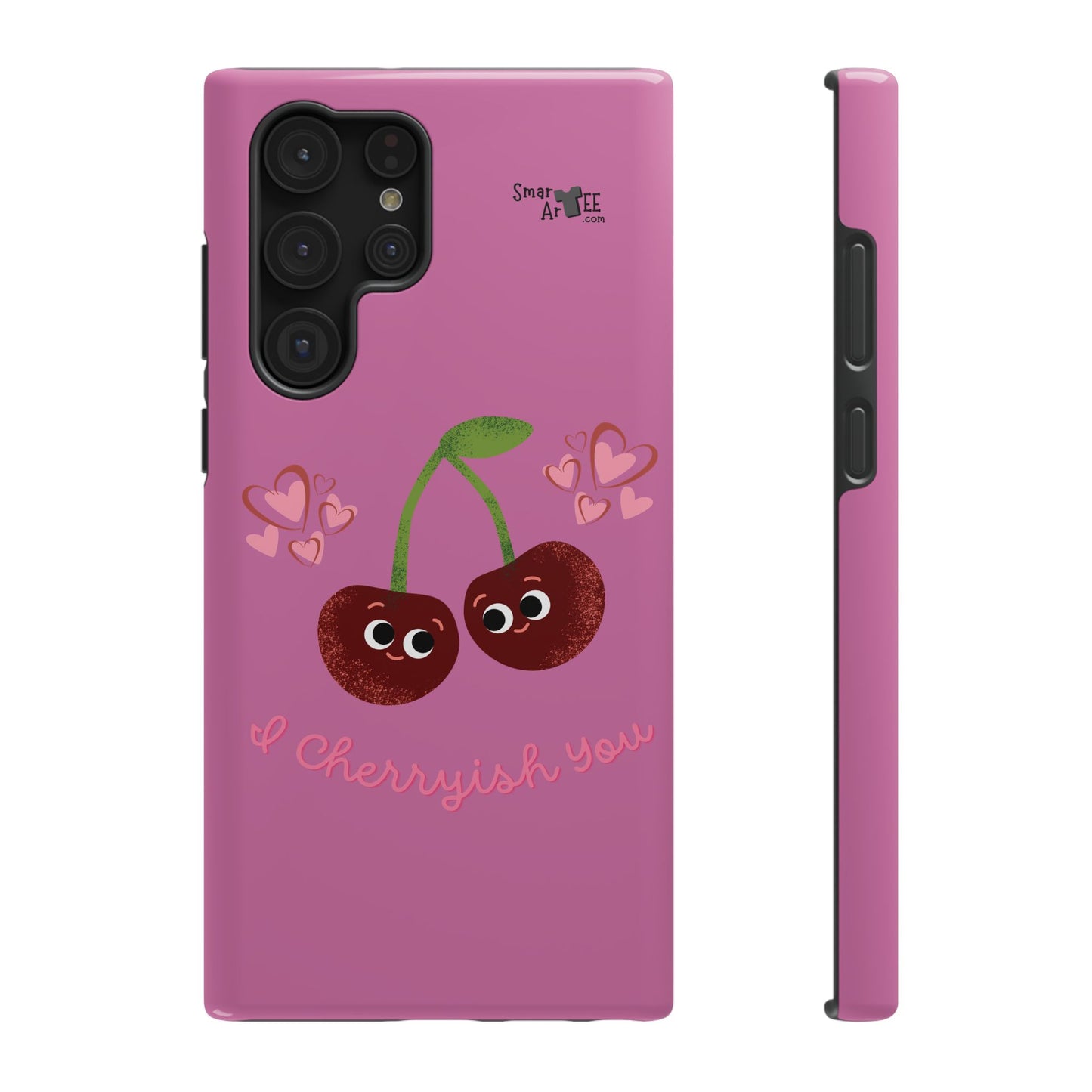 Cute Cherry Impact-Resistant Phone Case, Cherry Phone Cover, Valentine's Gift, Cute Phone Accessories, Sweetheart Case, I Cherryish You