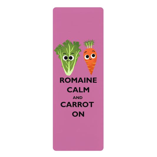 Whimsical Rubber Yoga Mat - Romaine Calm and Carrot On | Fun Exercise Mat for Yoga Lovers, Fitness, Meditation, Gift for Vegans, Home [...]